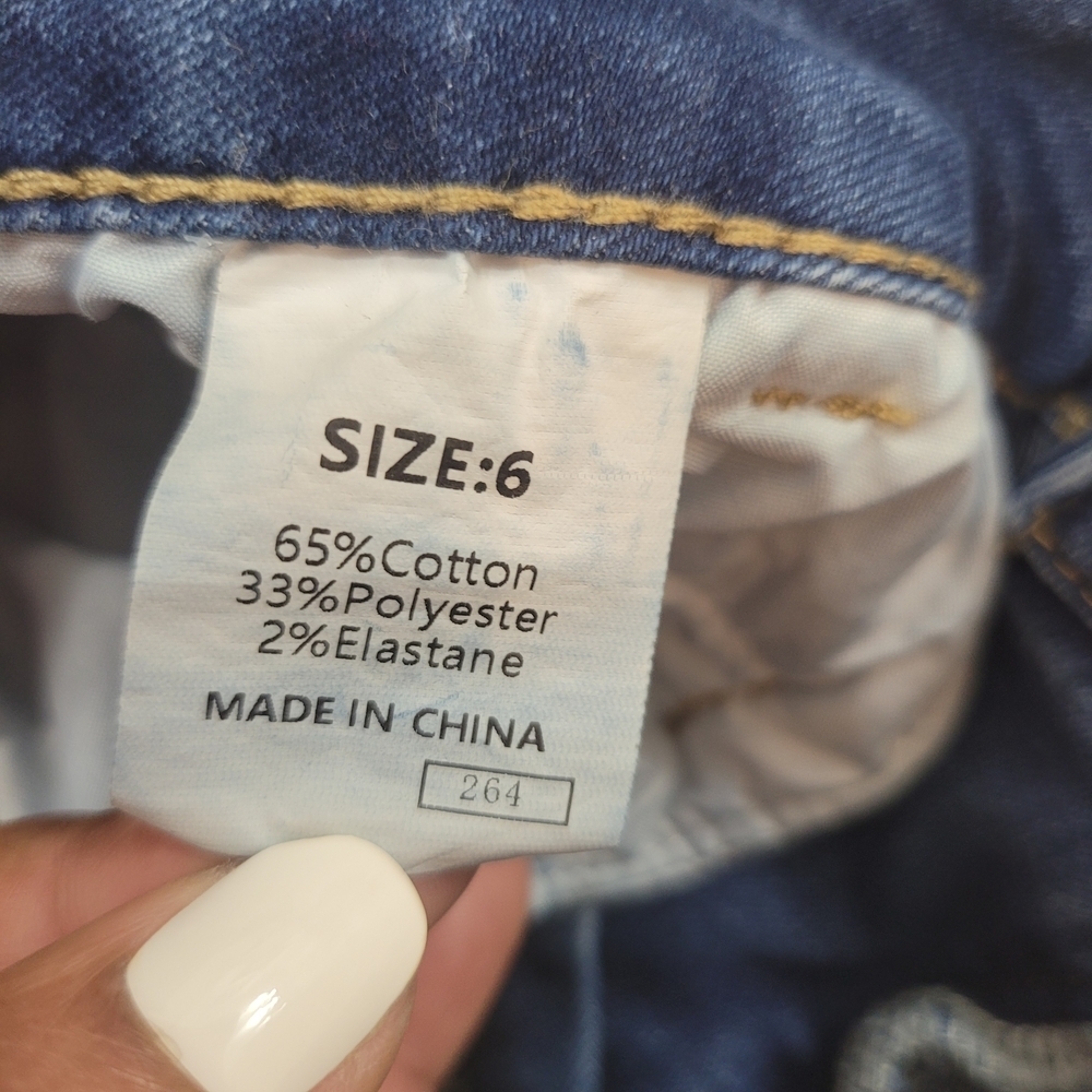 Elegant Indigo Women's Straight Leg Jeans Size 6 - Picture 14 of 14